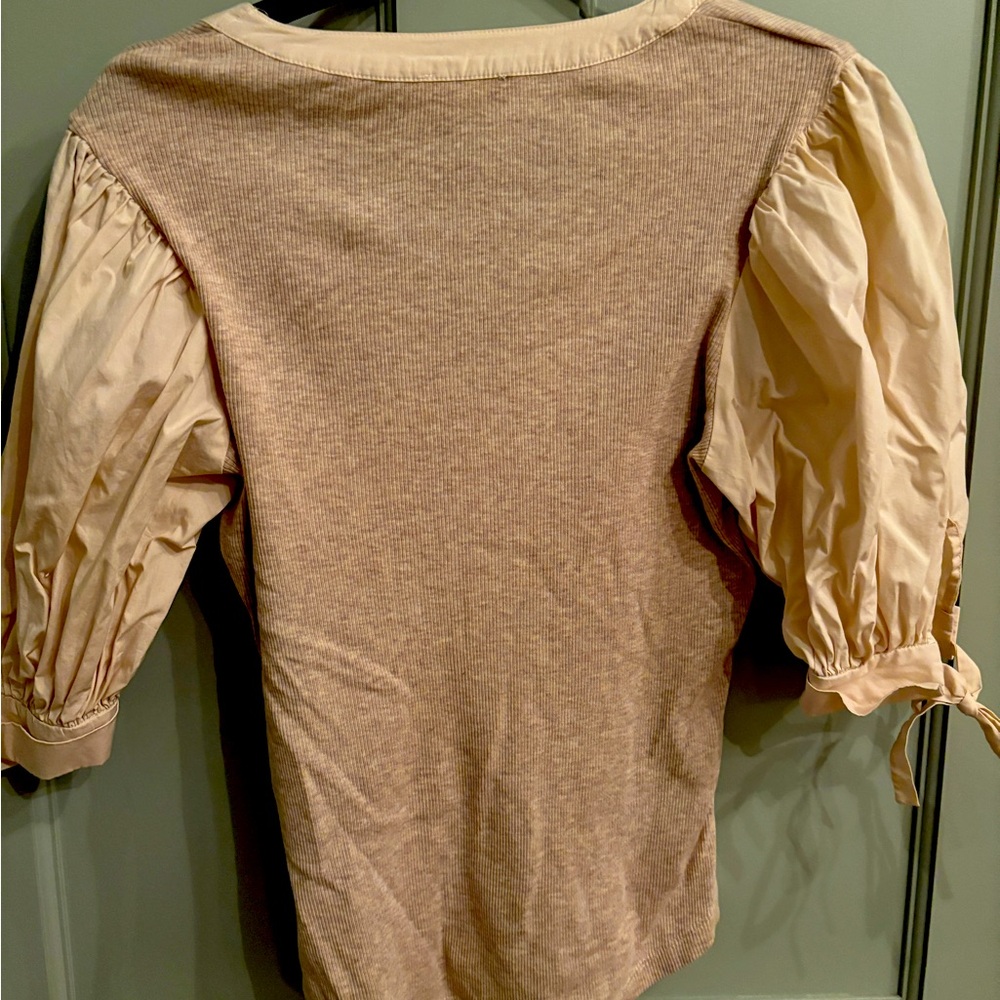 Ulla Johnson White/Creme Rory Shirt Size Small